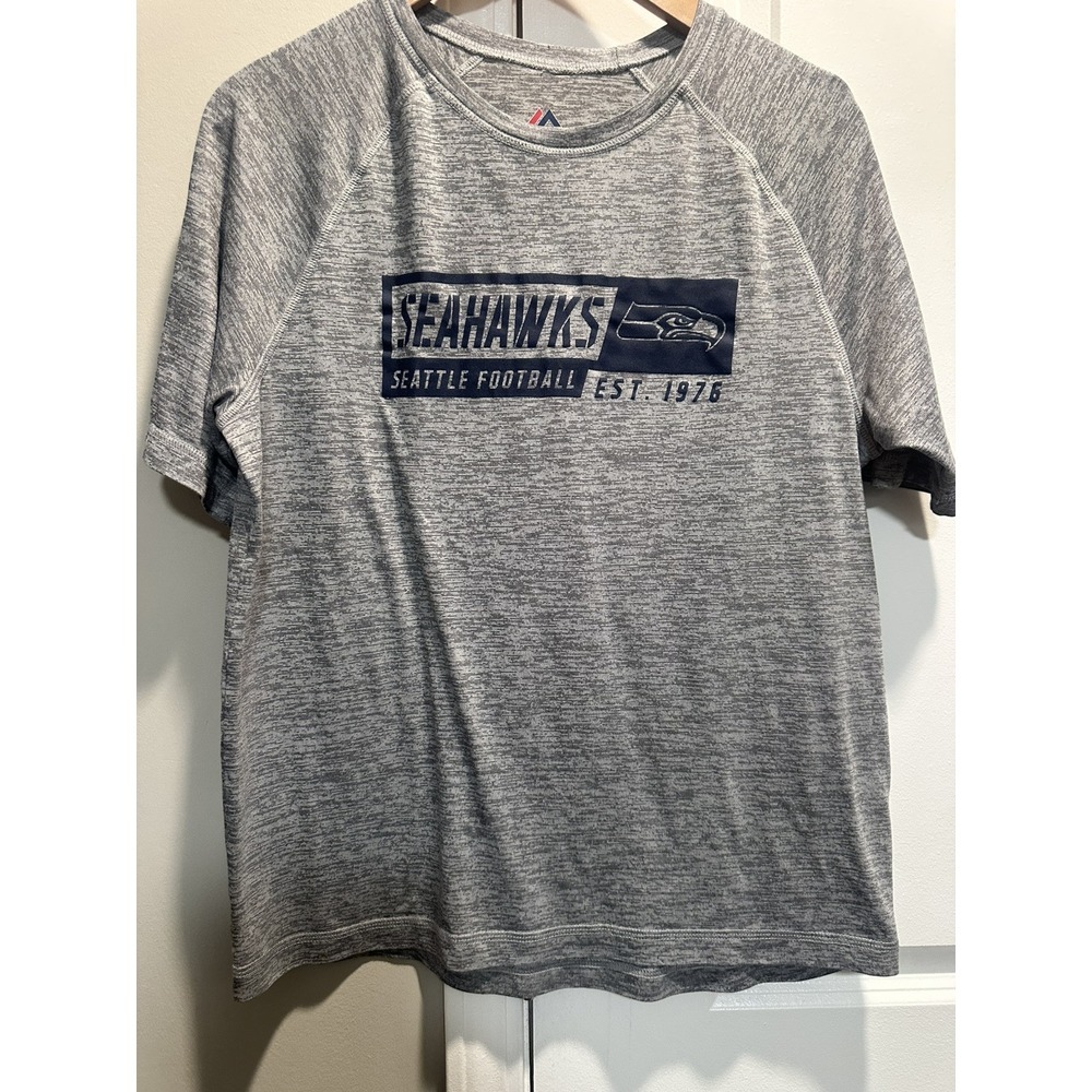 Seattle Seahawks‎ Football Majestic Men's Tshirt Medium